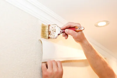 Pose de papier peint à Magnet — revêtements muraux et toiles de verre